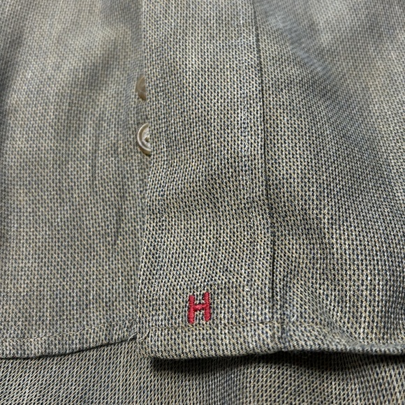 HATHAWAY CLASSIC MENS BUTTON DOWN DRESS SHIRT 100% COTTON - Picture 6 of 6